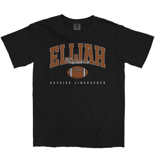 ELIJAH BALDWIN RETRO BLACK TEE