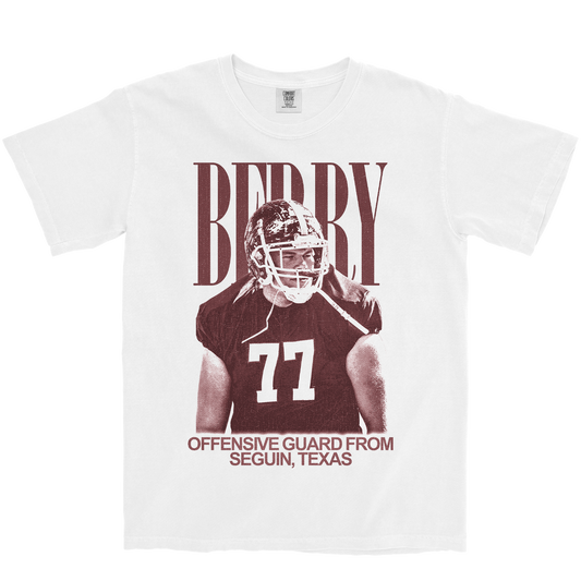 HOUSTON BERRY VINTAGE WHITE TEE