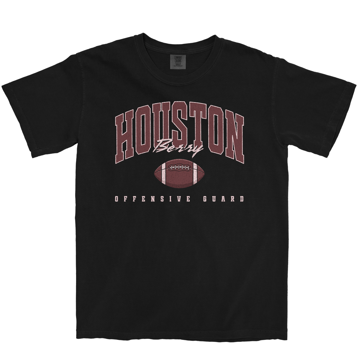 HOUSTON BERRY RETRO BLACK TEE