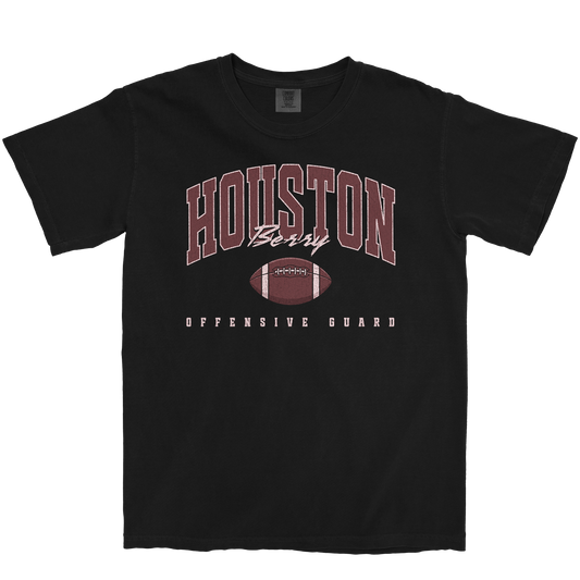 HOUSTON BERRY RETRO BLACK TEE