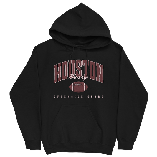 HOUSTON BERRY RETRO BLACK HOODIE