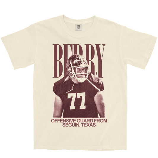 HOUSTON BERRY VINTAGE IVORY TEE