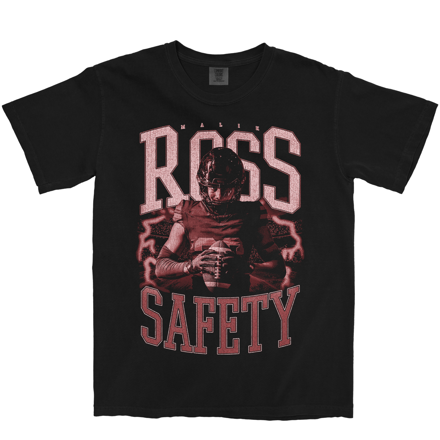 MALIK ROSS VINTAGE BLACK TEE