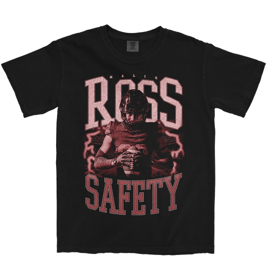 MALIK ROSS VINTAGE BLACK TEE