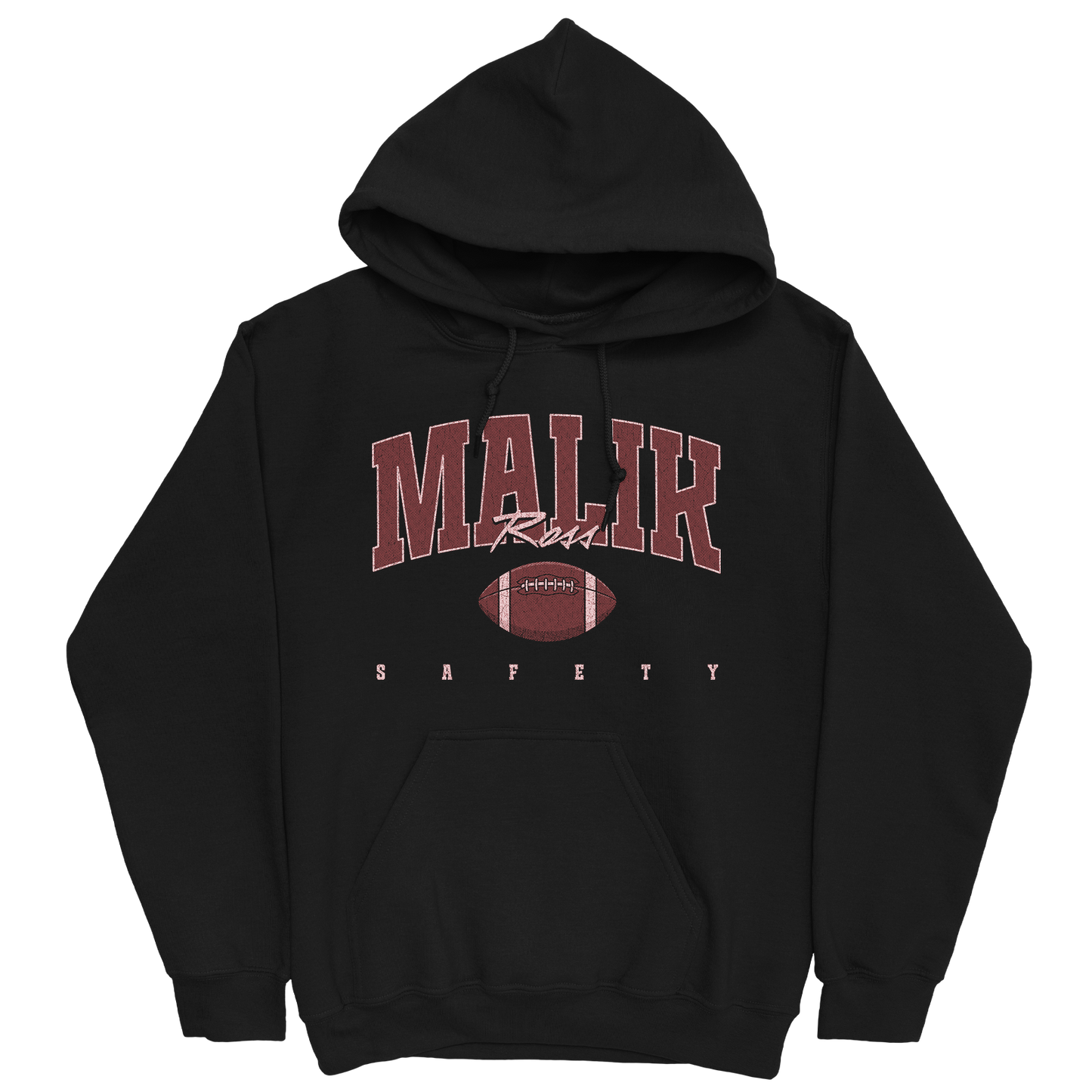 MALIK ROSS RETRO BLACK HOODIE