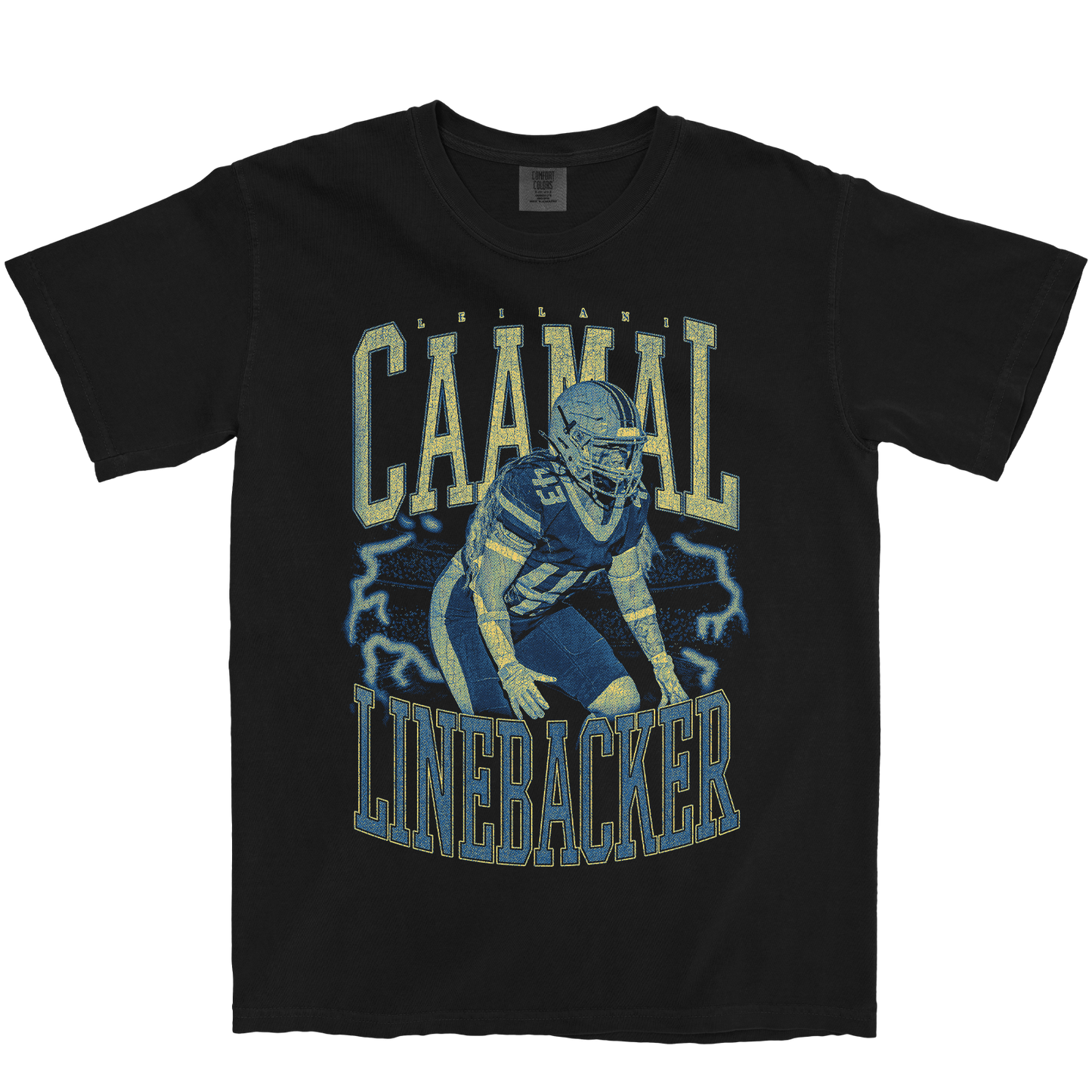 LEILANI CAAMAL VINTAGE BLACK TEE