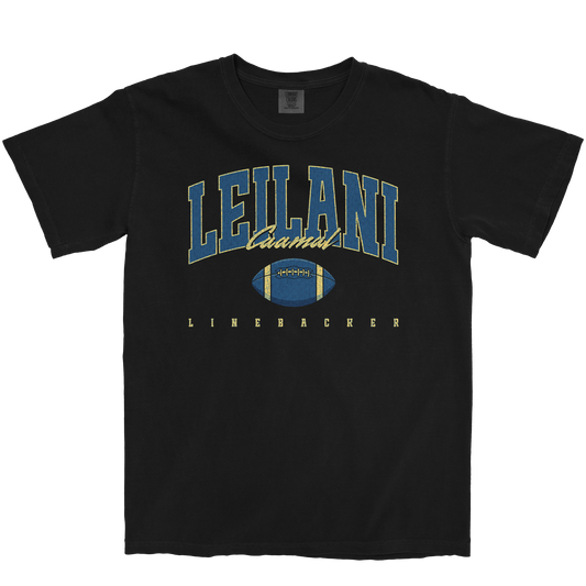 LEILANI CAAMAL RETRO BLACK TEE