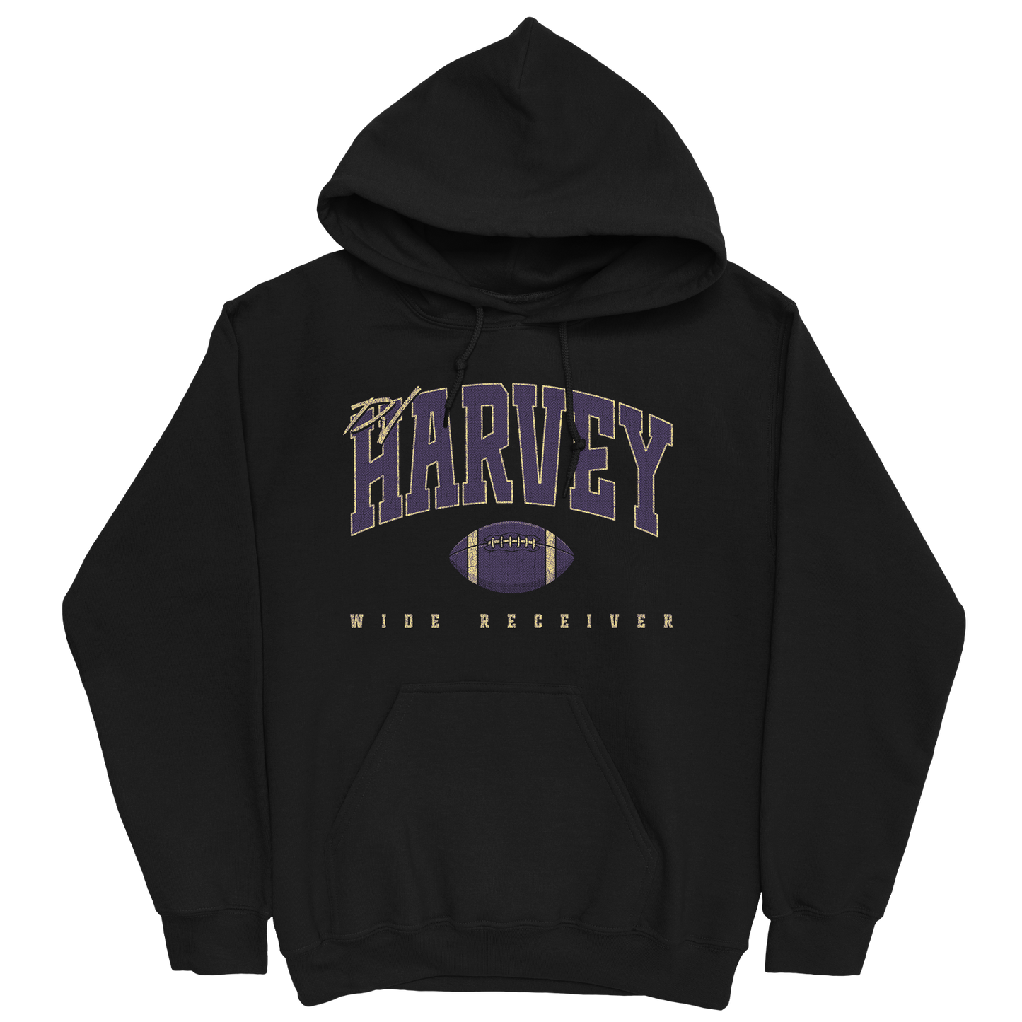 DJ HARVEY RETRO BLACK HOODIE