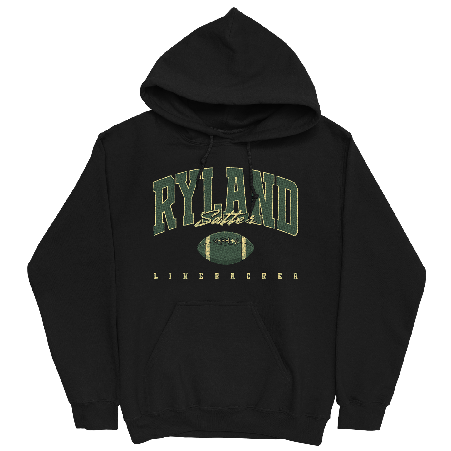 RYLAND SATTER RETRO BLACK HOODIE