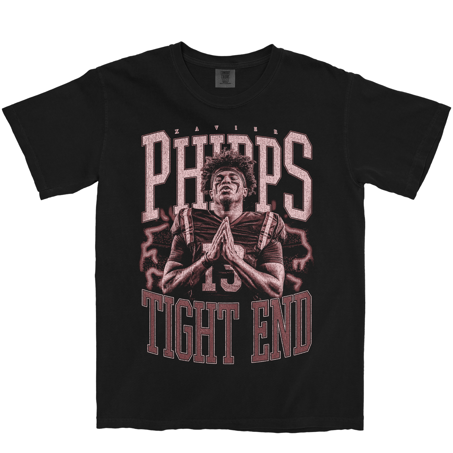 XAVIER PHIPPS VINTAGE BLACK TEE