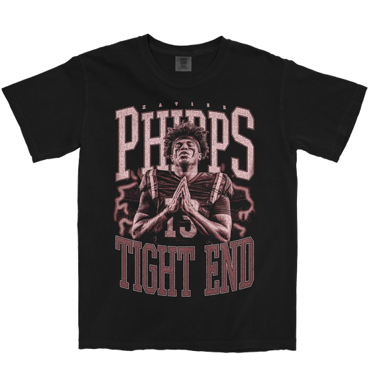 XAVIER PHIPPS VINTAGE BLACK TEE