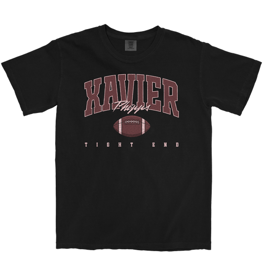 XAVIER PHIPPS RETRO BLACK TEE
