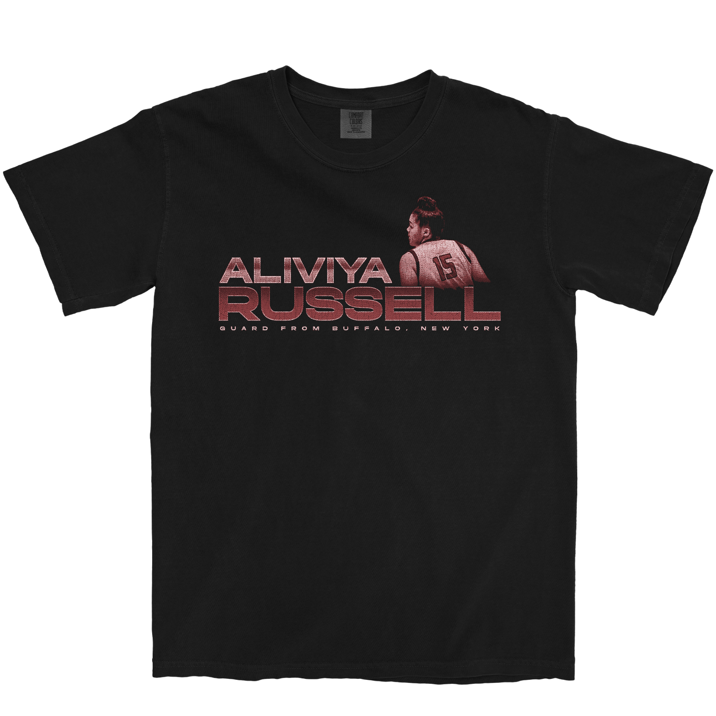 ALIVIYA RUSSELL RETRO BLACK TEE