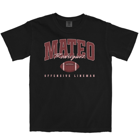 MATEO RODRIGUEZ RETRO BLACK TEE