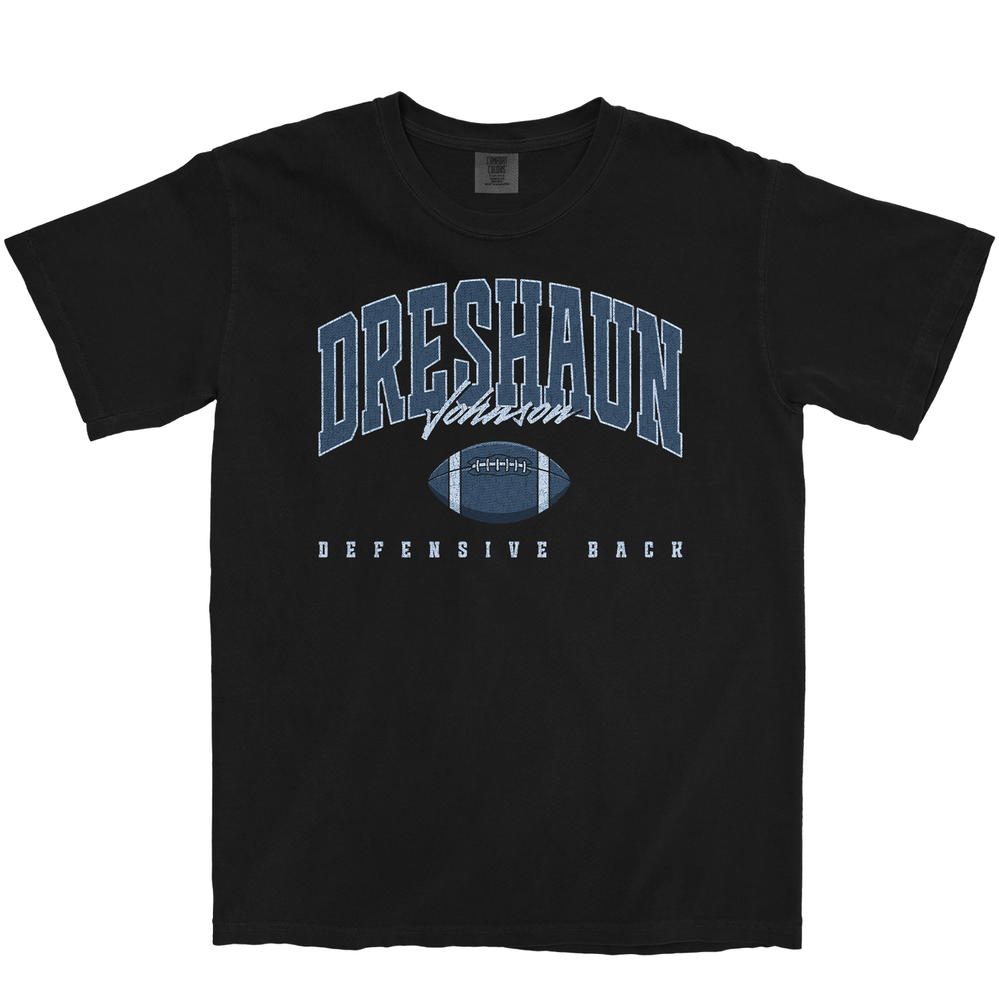 DRESHAUN JOHNSON RETRO BLACK TEE