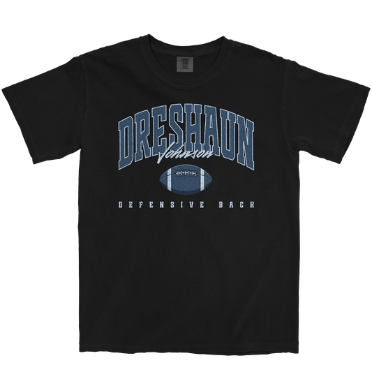 DRESHAUN JOHNSON RETRO BLACK TEE