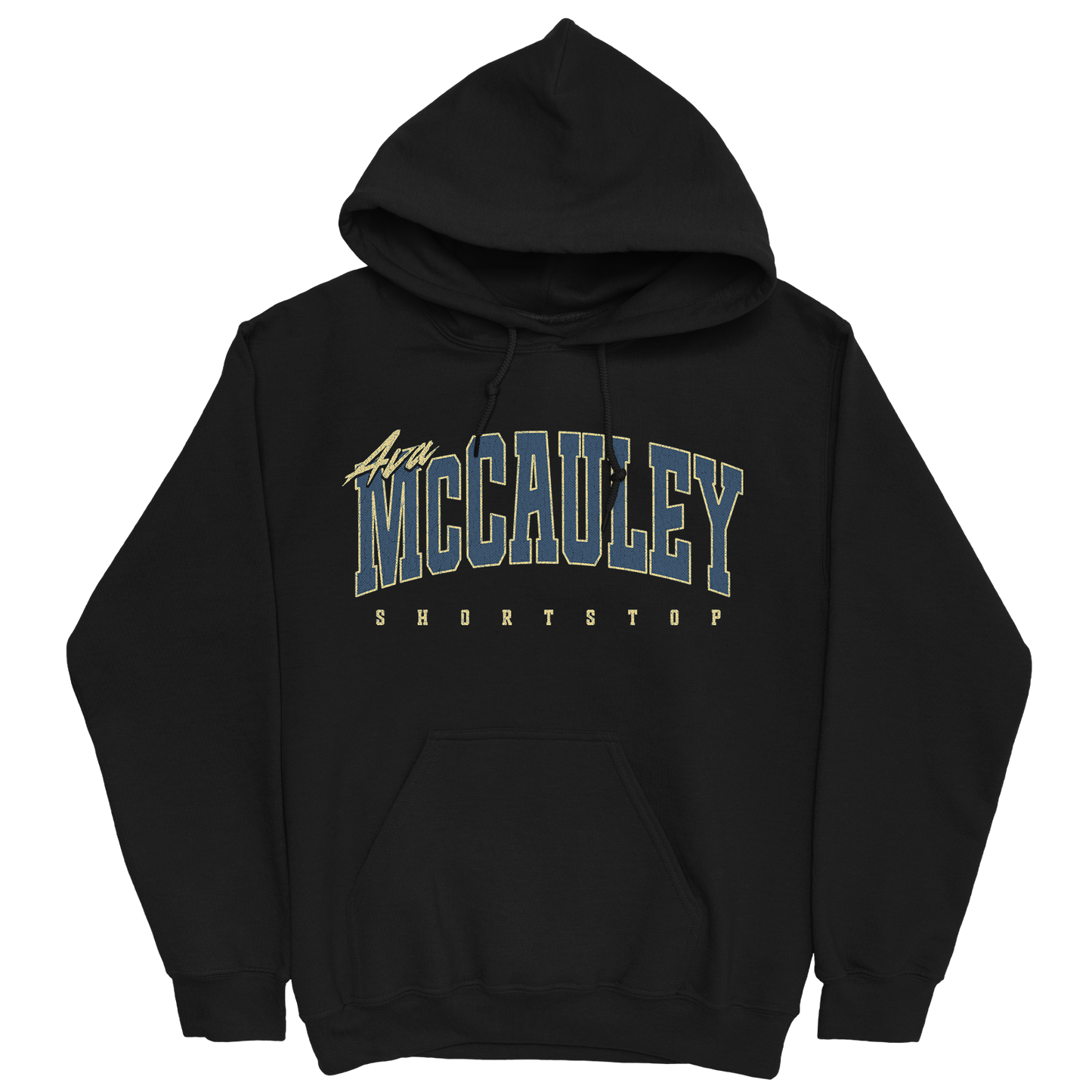 AVA MCCAULEY RETRO BLACK HOODIE