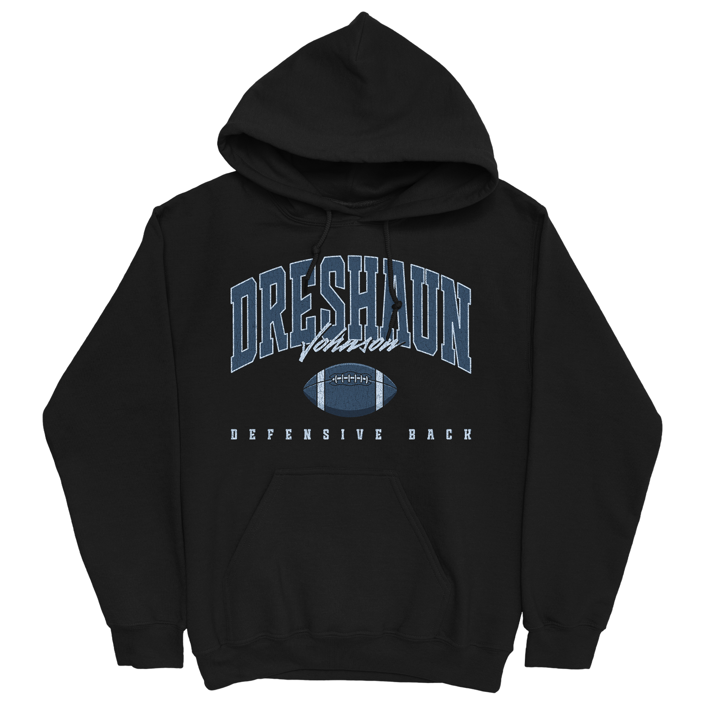 DRESHAUN JOHNSON RETRO BLACK HOODIE