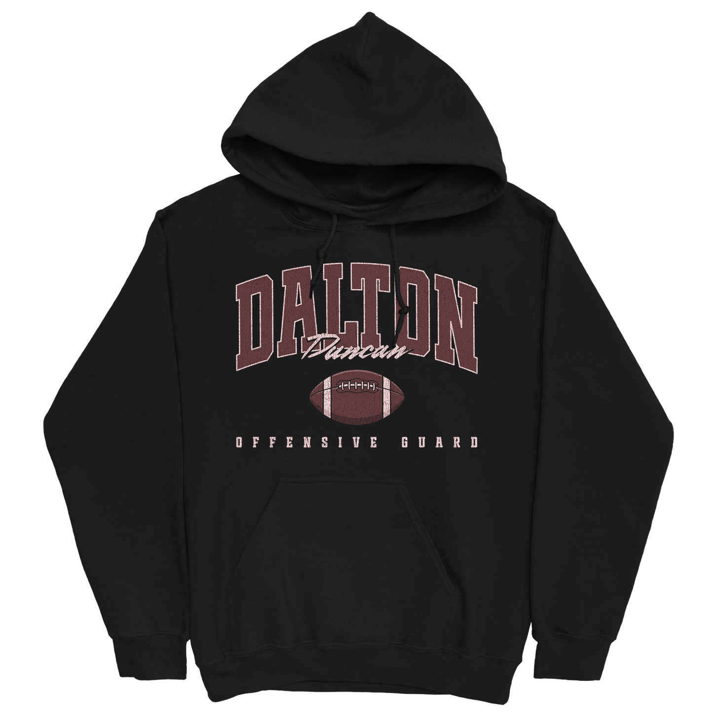 DALTON DUNCAN RETRO BLACK HOODIE