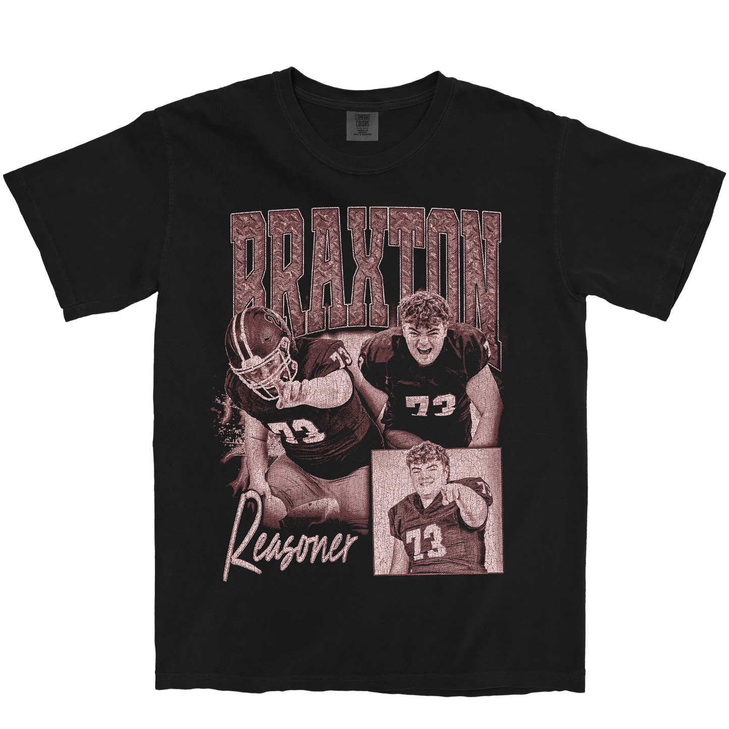 BRAXTON REASONER GRAPHIC BLACK TEE
