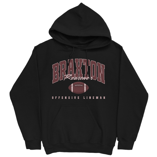 BRAXTON REASONER RETRO BLACK HOODIE