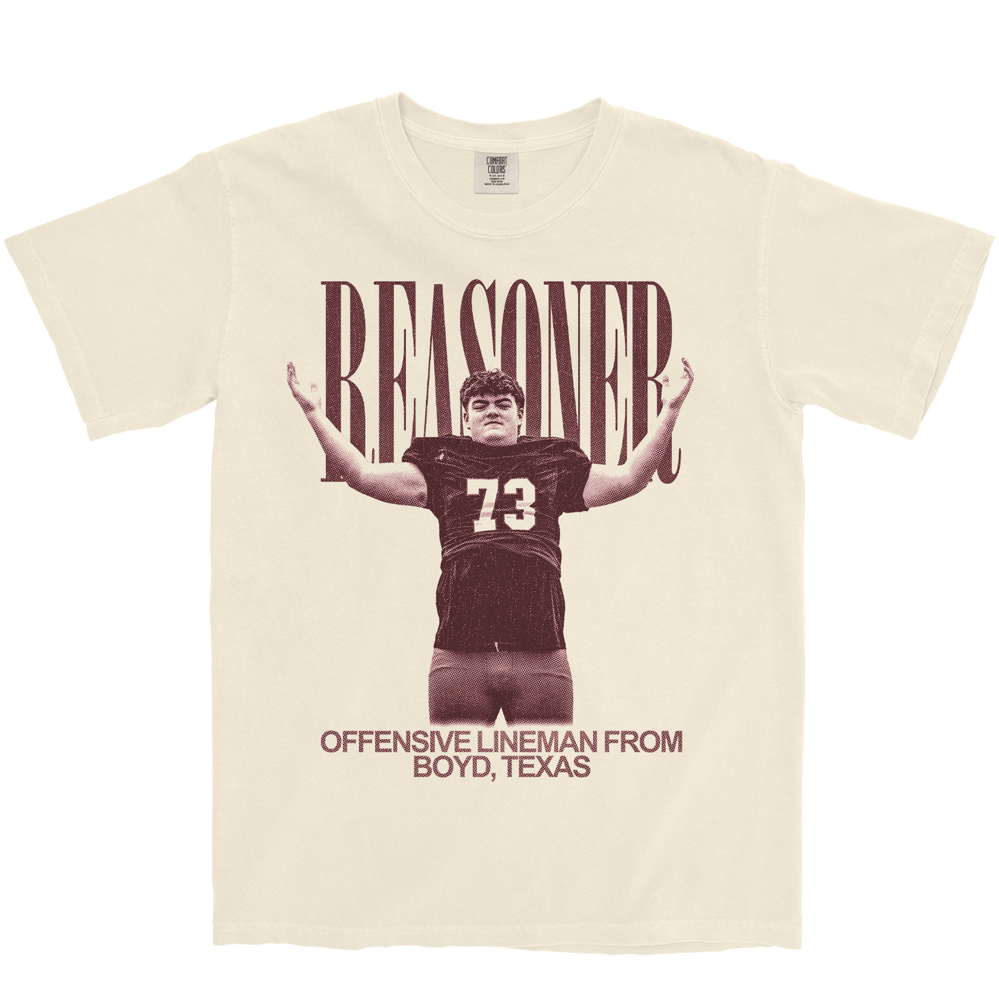 BRAXTON REASONER VINTAGE IVORY TEE