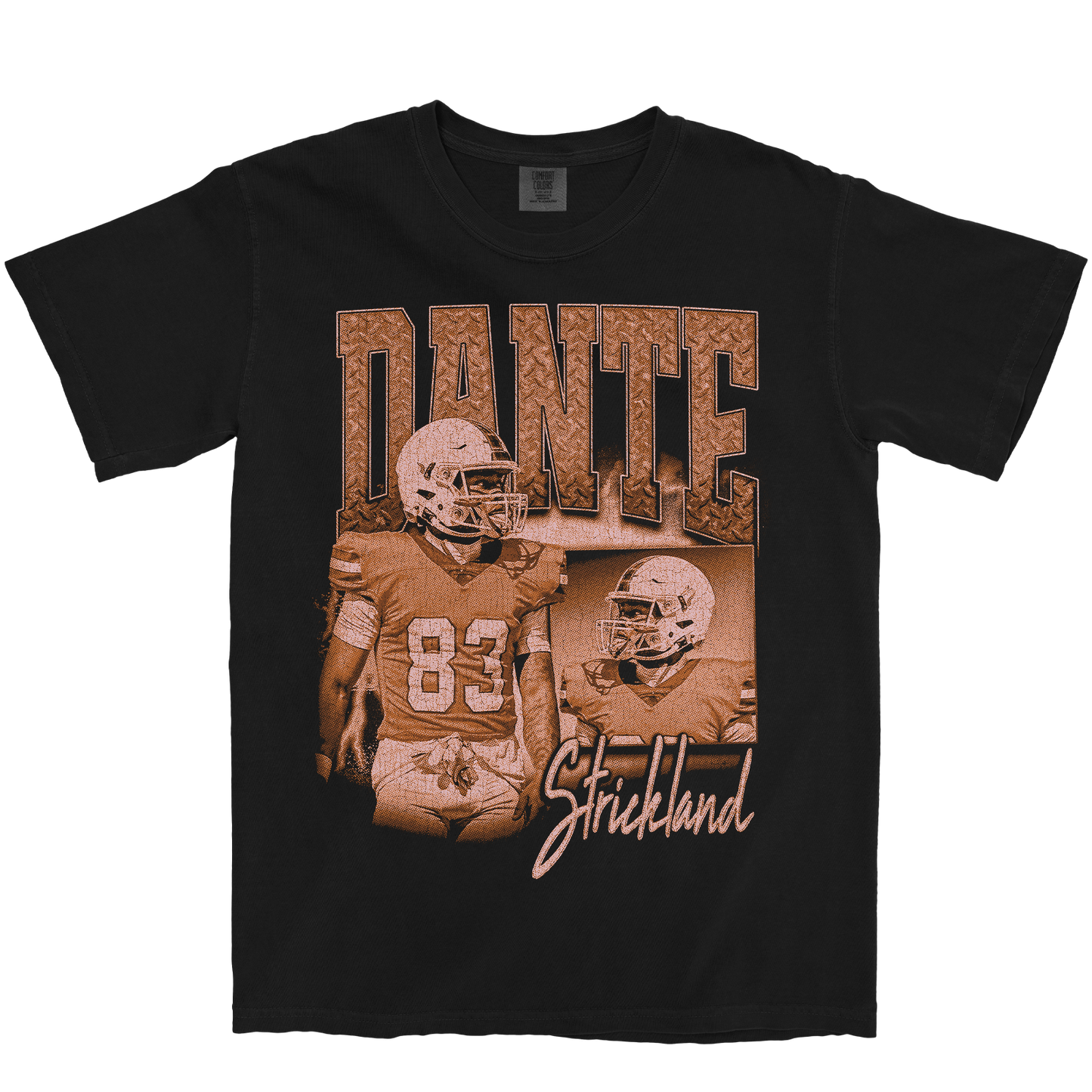 DANTE STRICKLAND GRAPHIC BLACK TEE