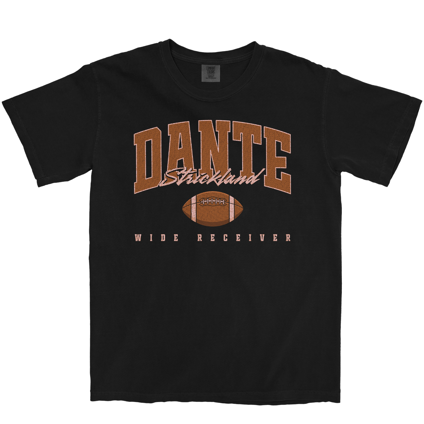DANTE STRICKLAND RETRO BLACK TEE