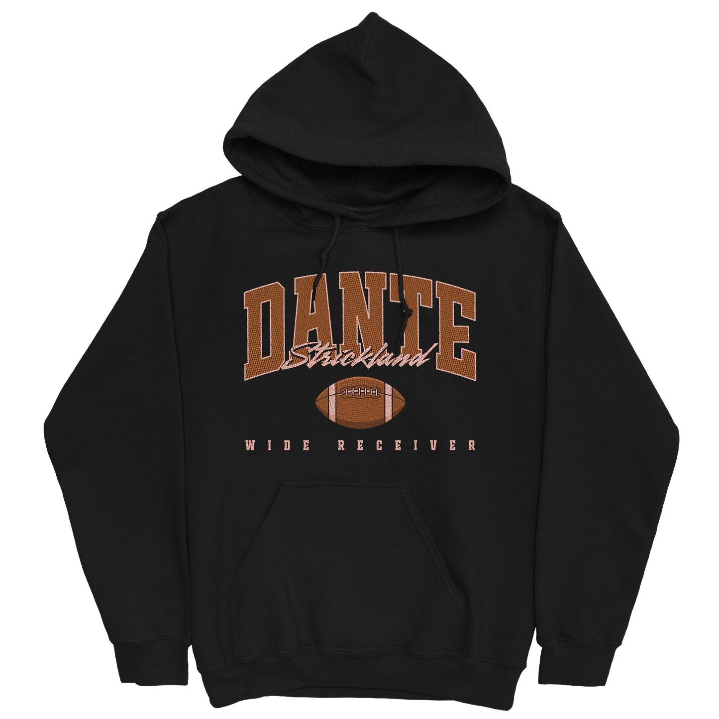DANTE STRICKLAND RETRO BLACK HOODIE
