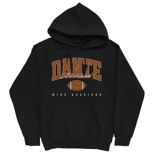 DANTE STRICKLAND RETRO BLACK HOODIE
