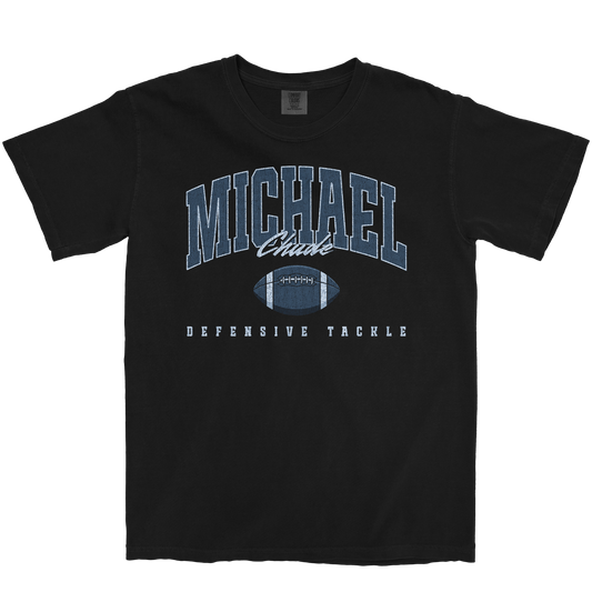 MICHAEL CHUDE RETRO BLACK TEE