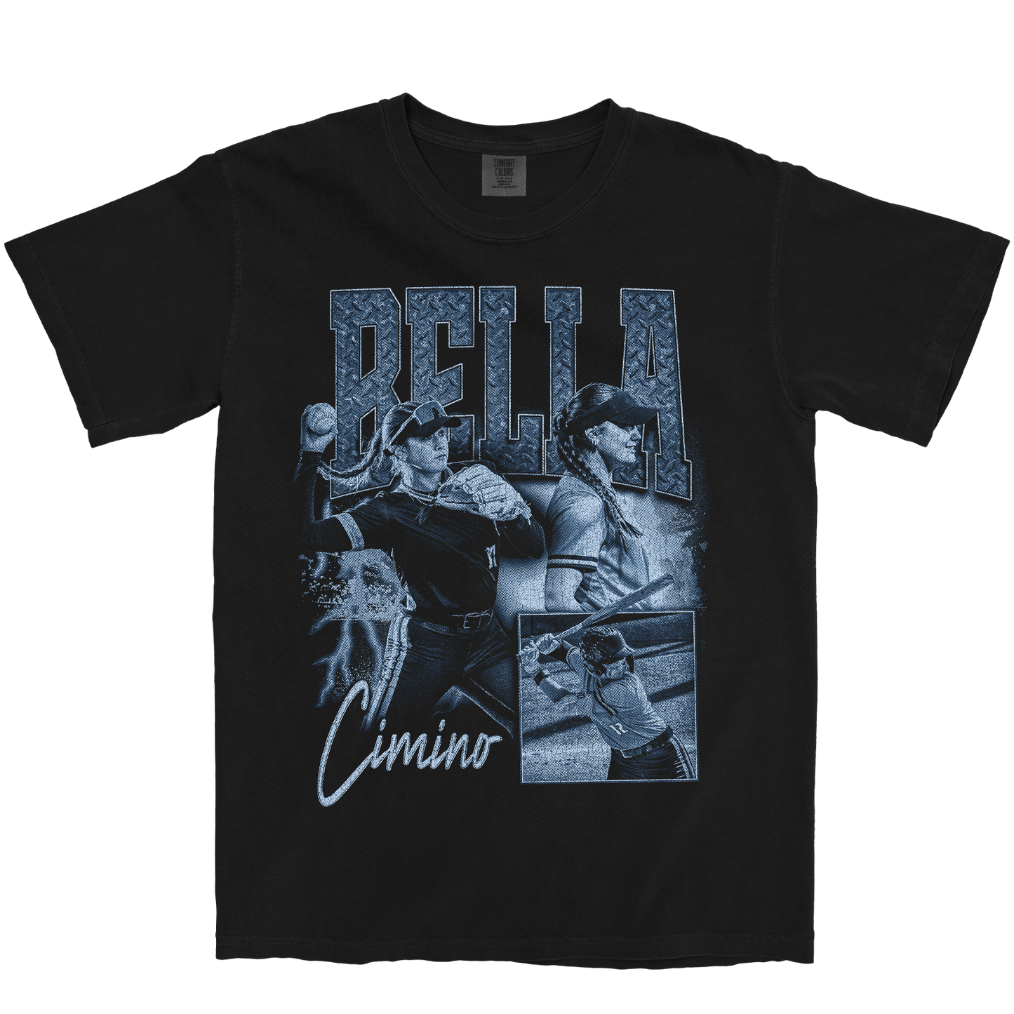 BELLA CIMINO GRAPHIC BLACK TEE