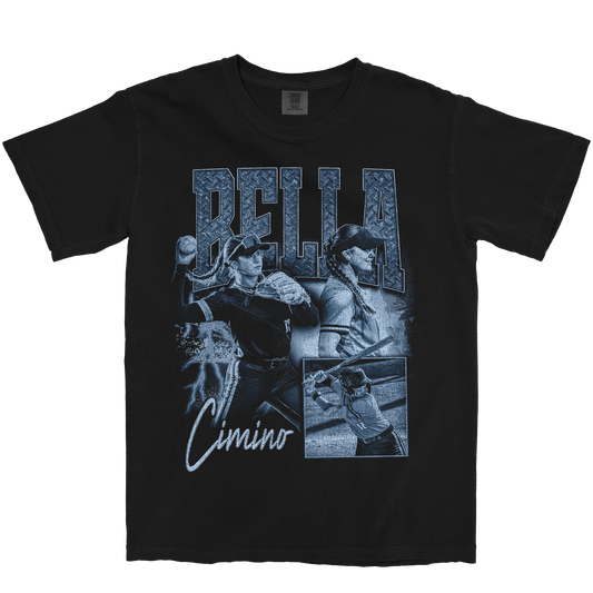 BELLA CIMINO GRAPHIC BLACK TEE