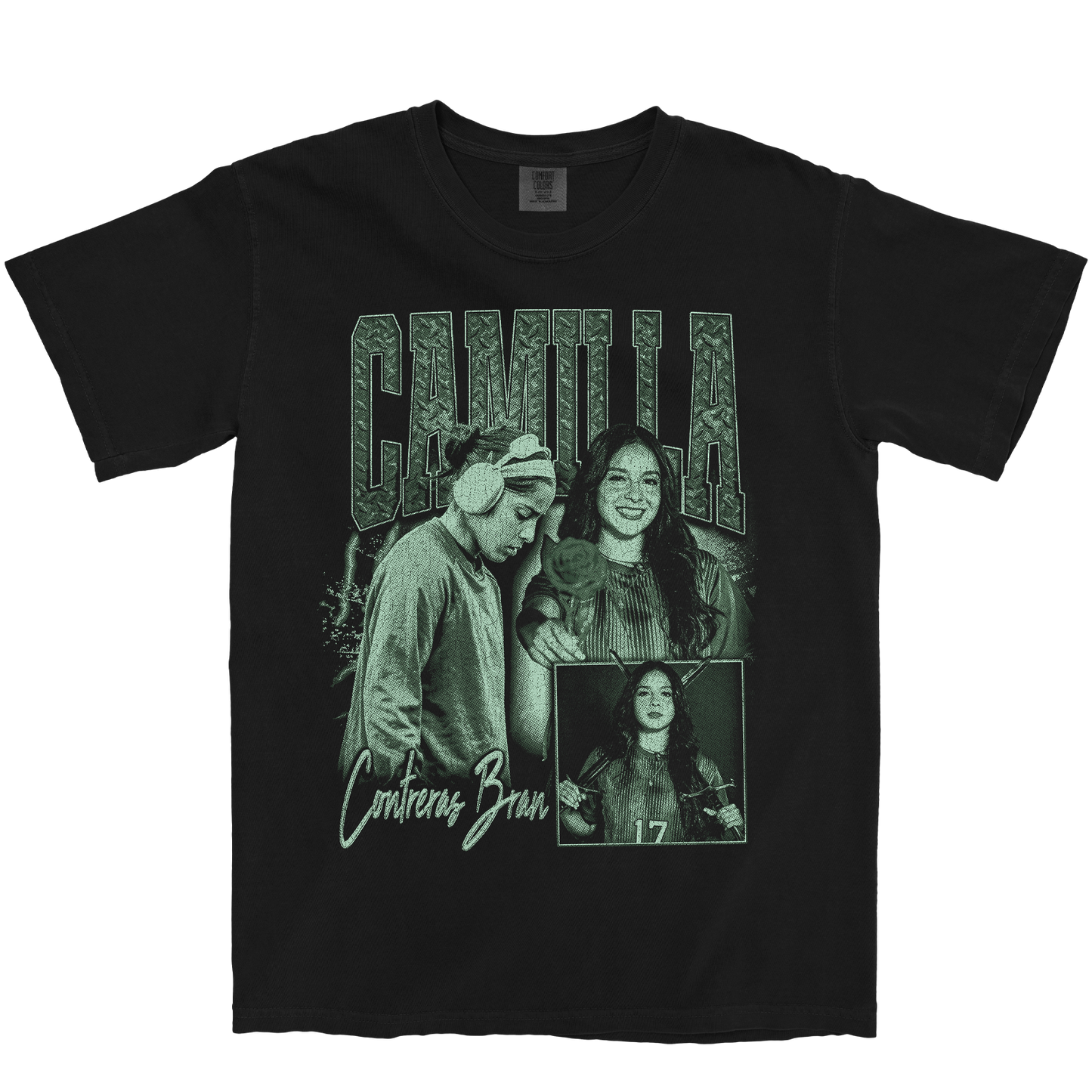 CAMILLA CONTRERAS BRAN GRAPHIC BLACK TEE