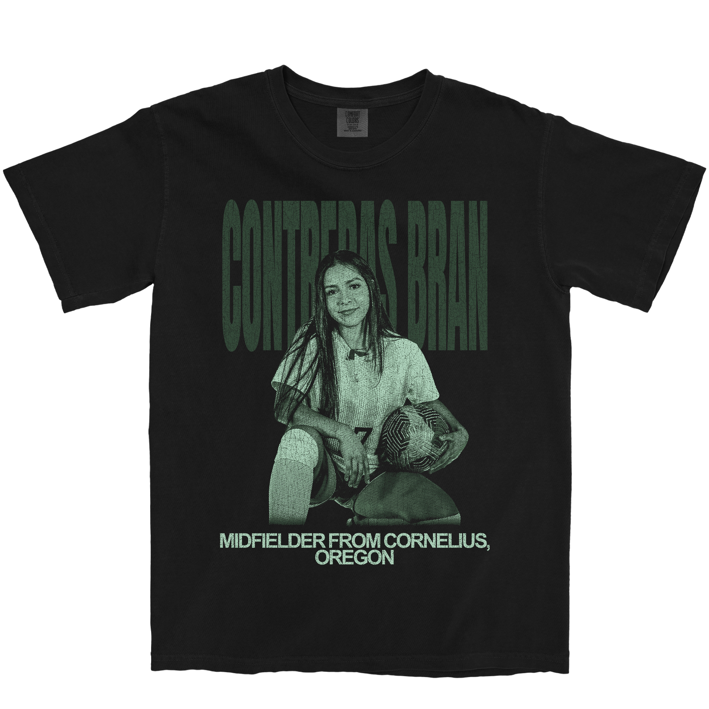 CAMILLA CONTRERAS BRAN VINTAGE BLACK TEE