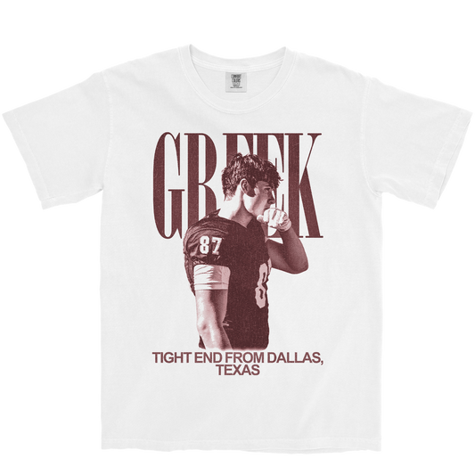 NATHAN GREEK VINTAGE WHITE TEE