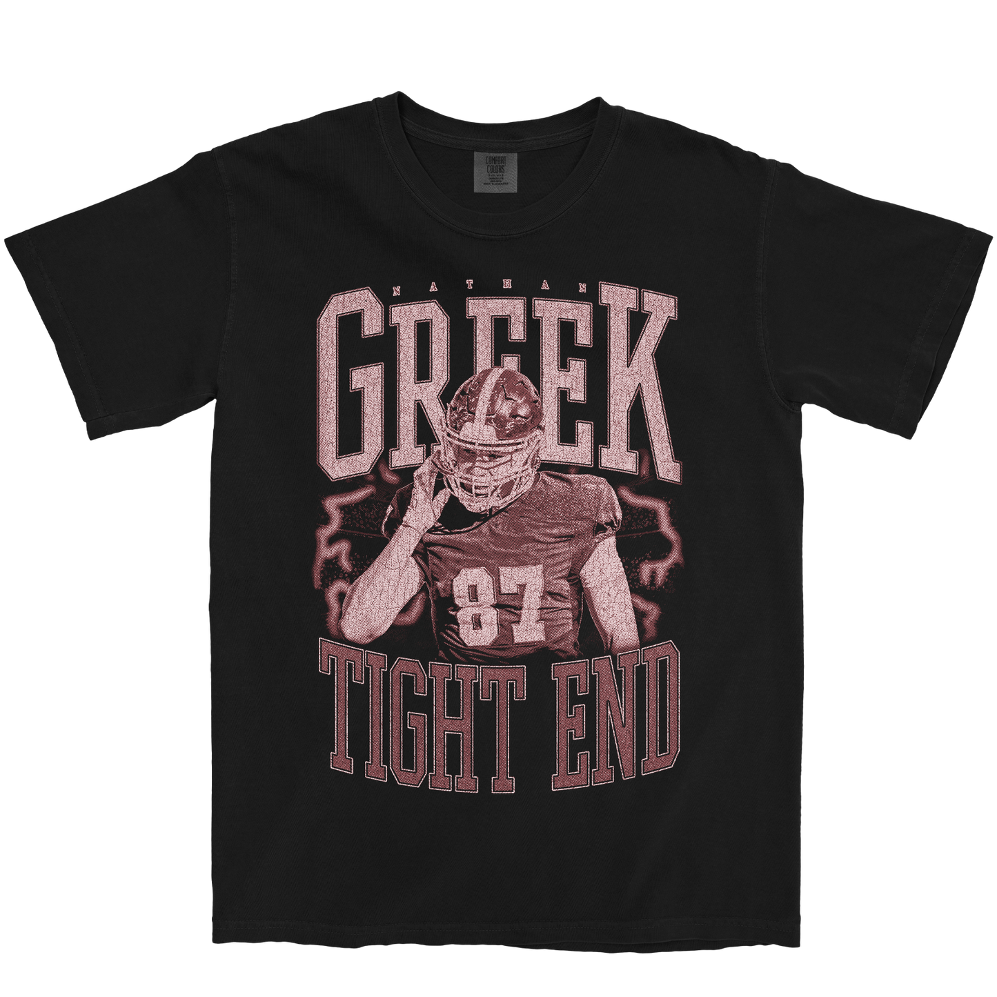 NATHAN GREEK VINTAGE BLACK TEE