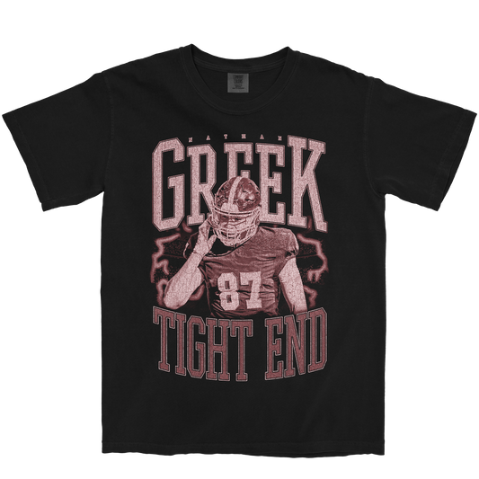 NATHAN GREEK VINTAGE BLACK TEE