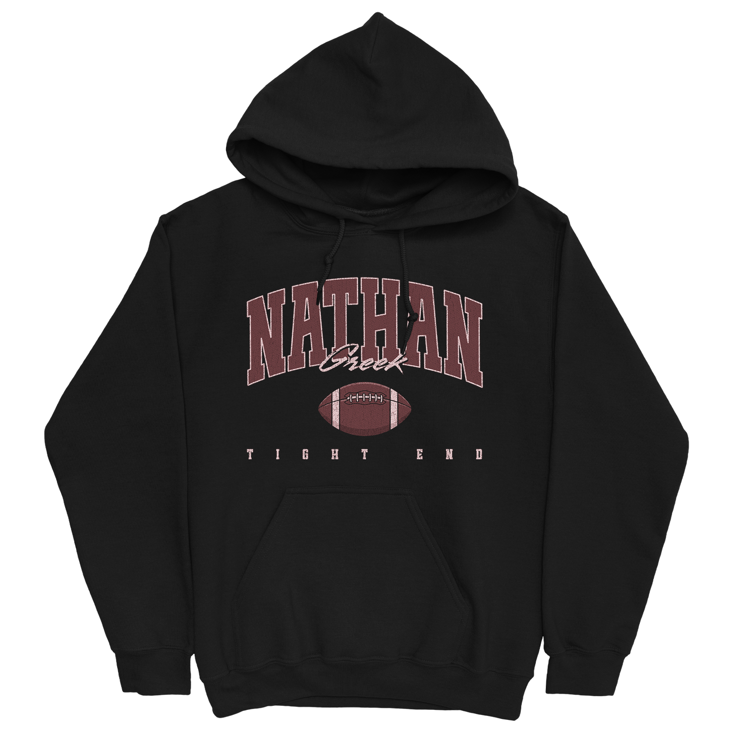 NATHAN GREEK RETRO BLACK HOODIE