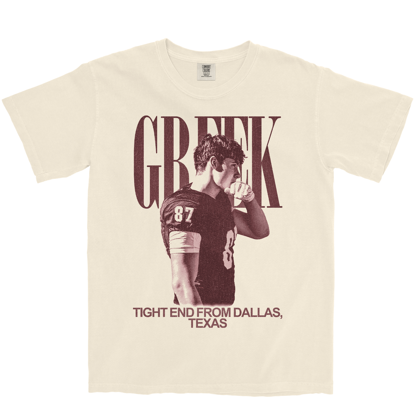 NATHAN GREEK VINTAGE IVORY TEE
