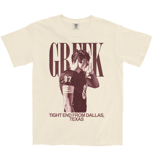 NATHAN GREEK VINTAGE IVORY TEE