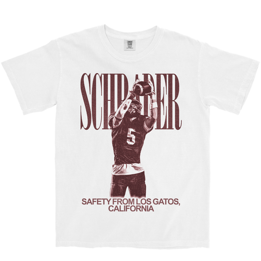 HUDSON SCHRADER VINTAGE WHITE TEE