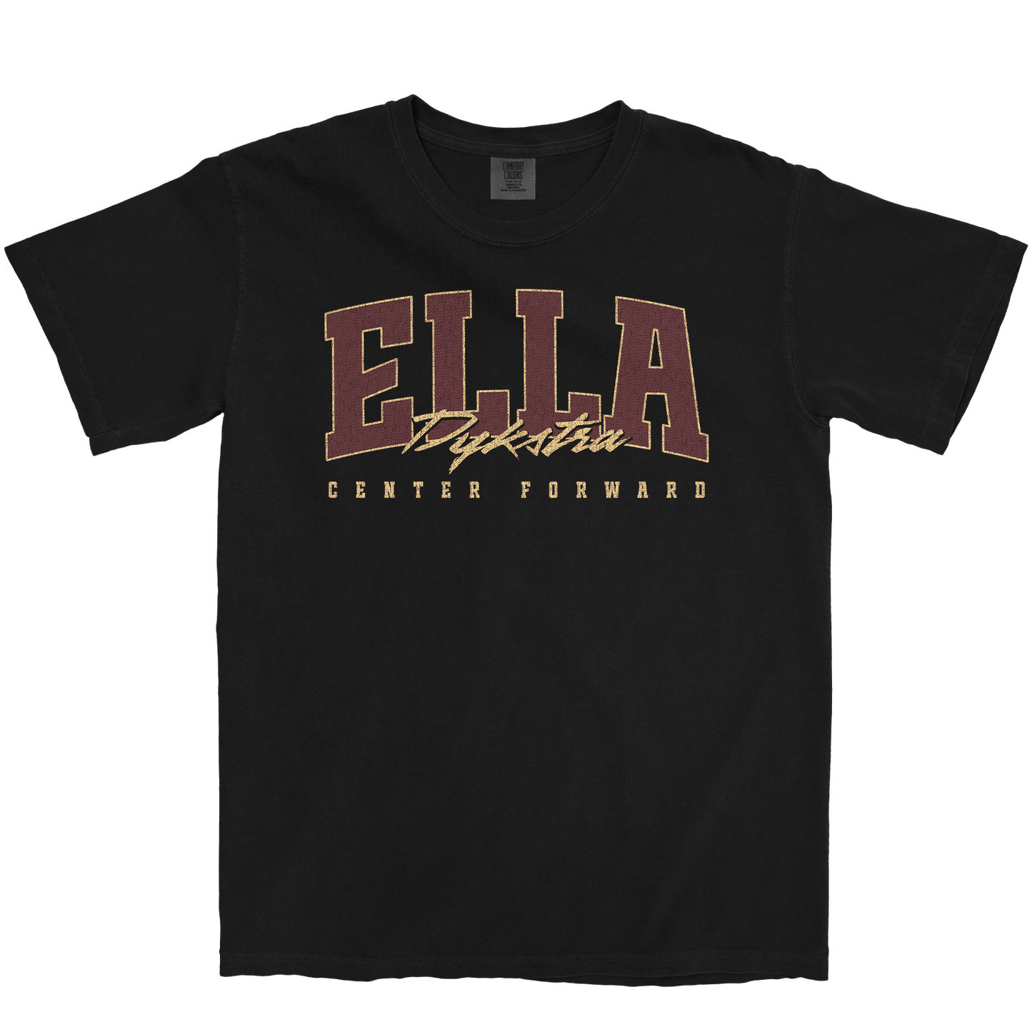 ELLA DYKSTRA RETRO BLACK TEE