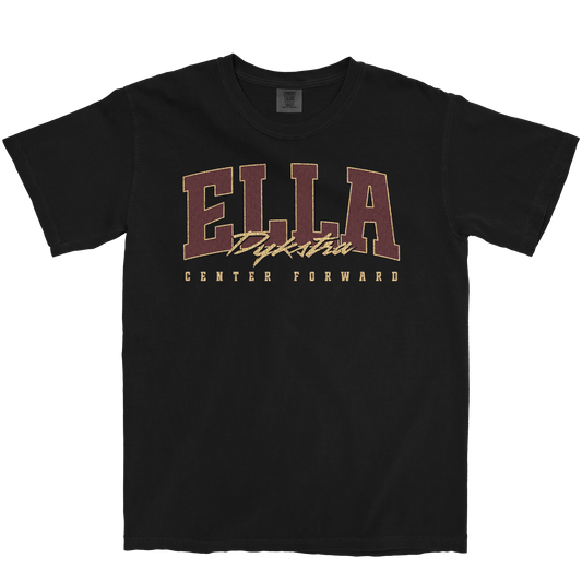 ELLA DYKSTRA RETRO BLACK TEE