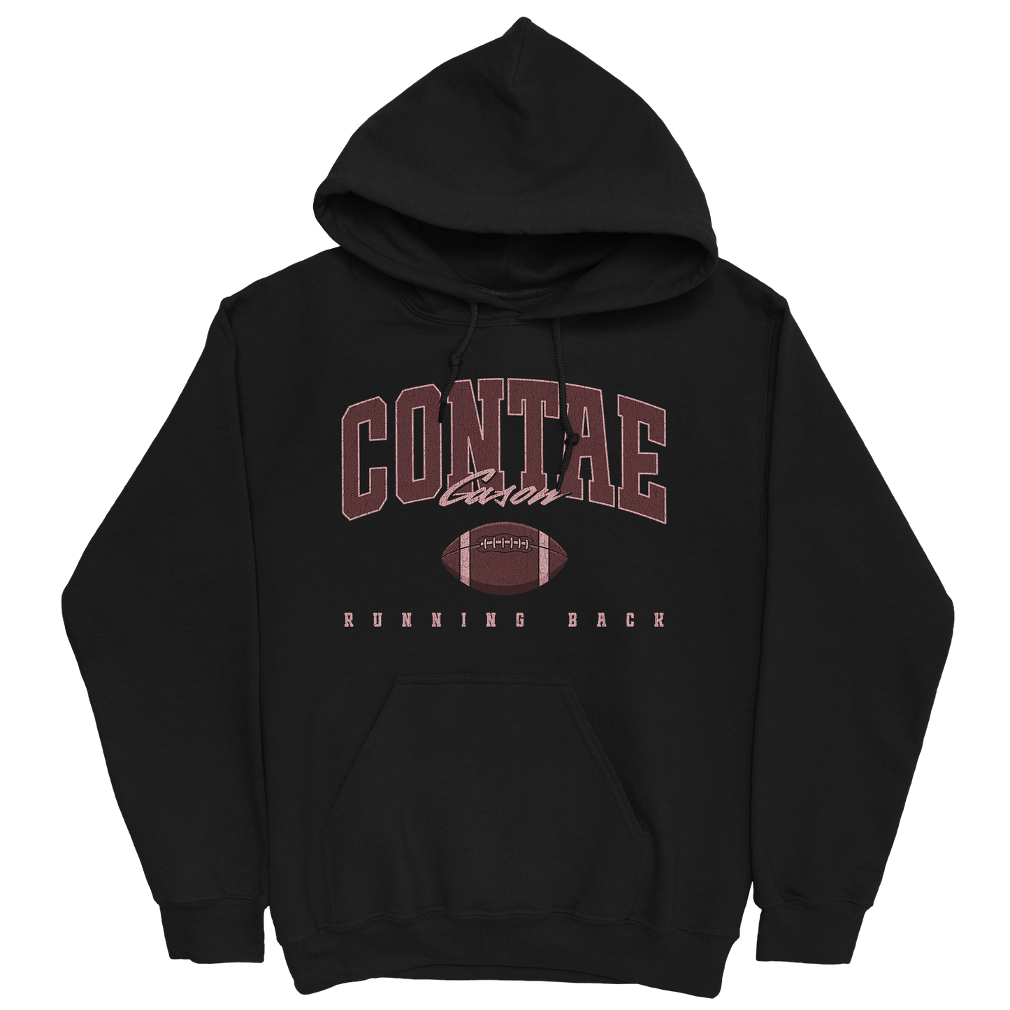 CONTAE CASON RETRO BLACK HOODIE
