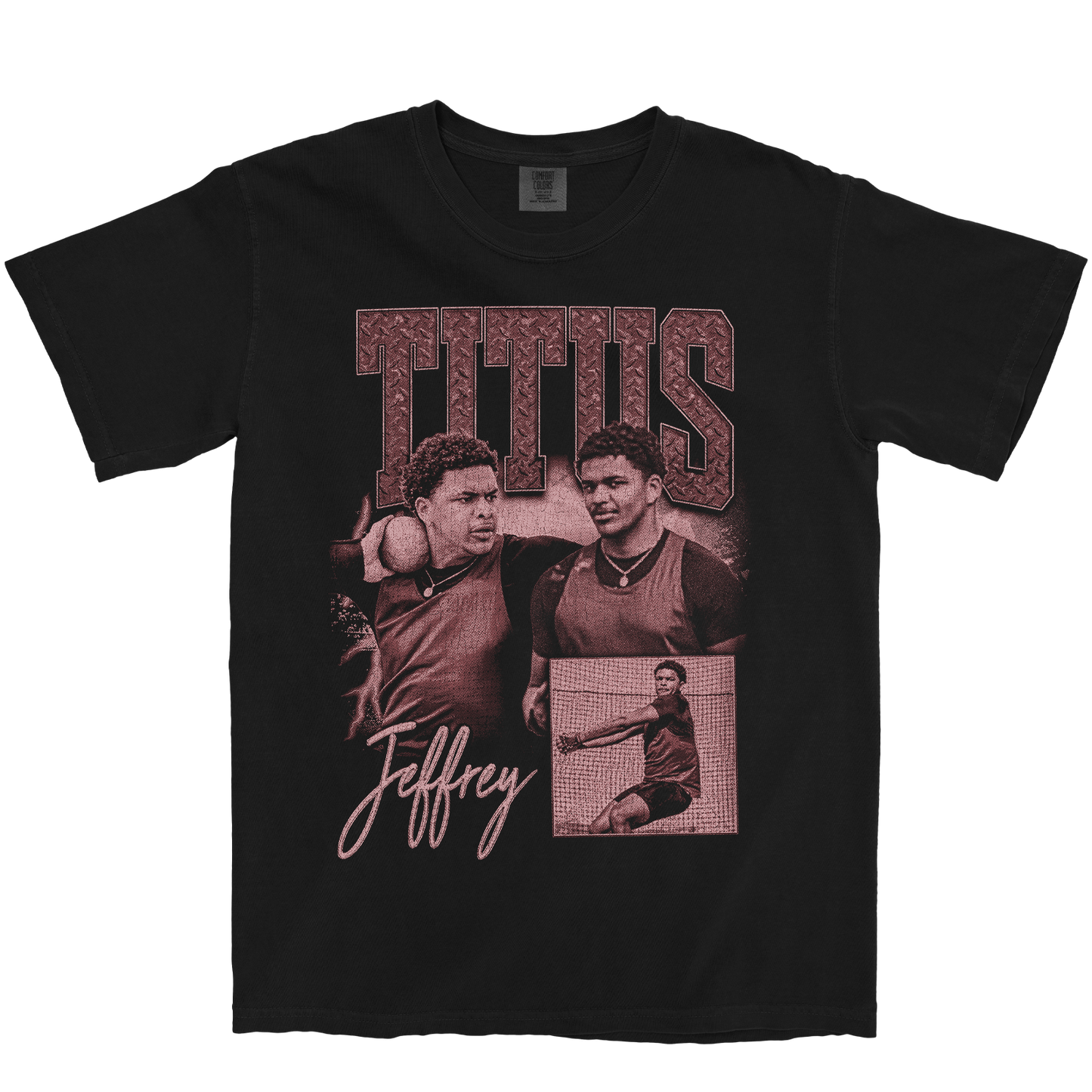 TITUS JEFFREY GRAPHIC BLACK TEE