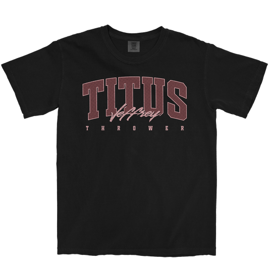 TITUS JEFFREY RETRO BLACK TEE