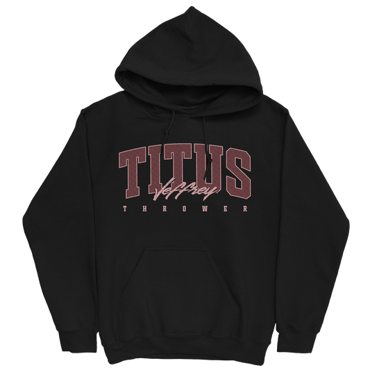 TITUS JEFFREY RETRO BLACK HOODIE