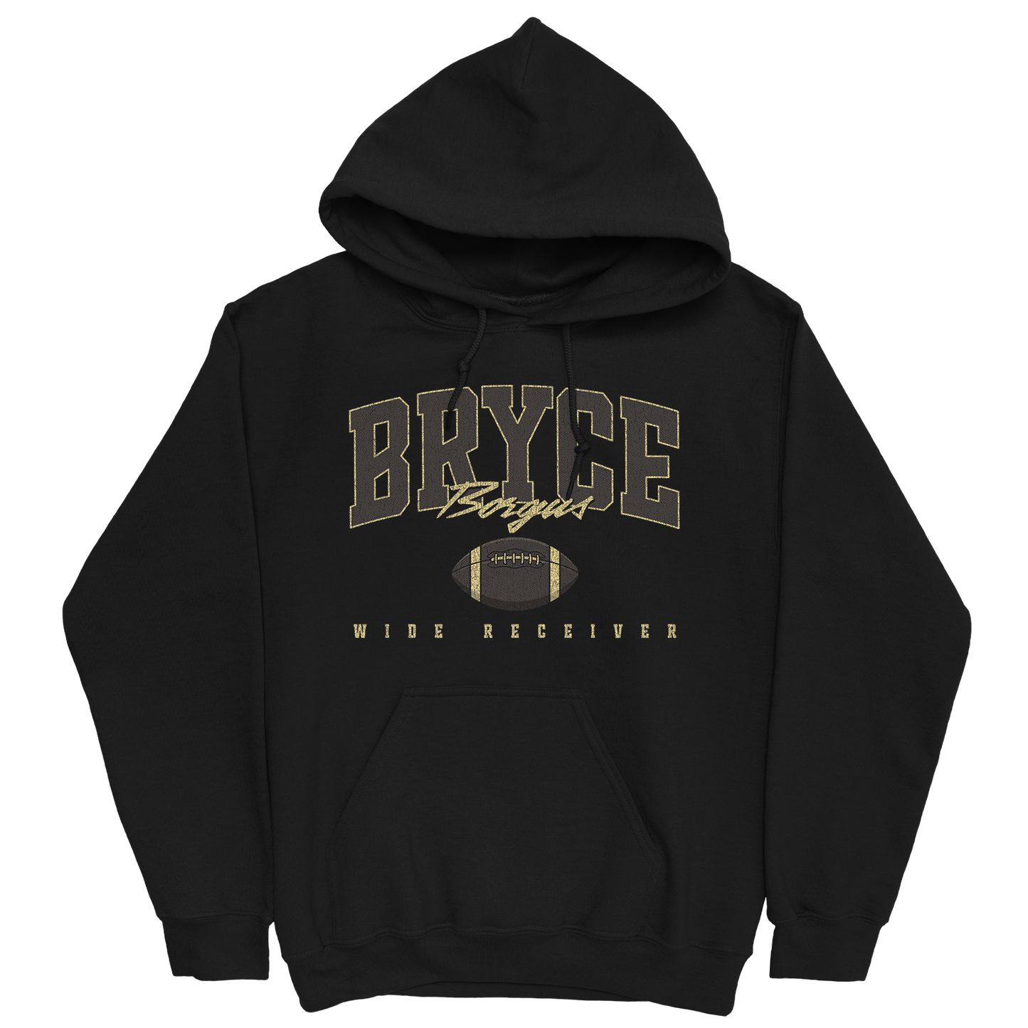 BRYCE BORGUS RETRO BLACK HOODIE