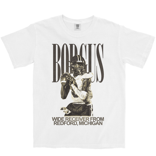 BRYCE BORGUS VINTAGE WHITE TEE